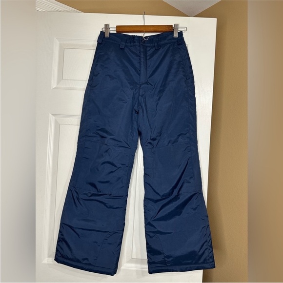 Kids Columbia Vertex Fleece Lined Navy Snow Pants Medium 10/12 - Picture 1 of 4